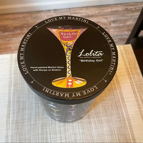 Lolita Birthday Girl Martini Glass - Picture 3 of 7